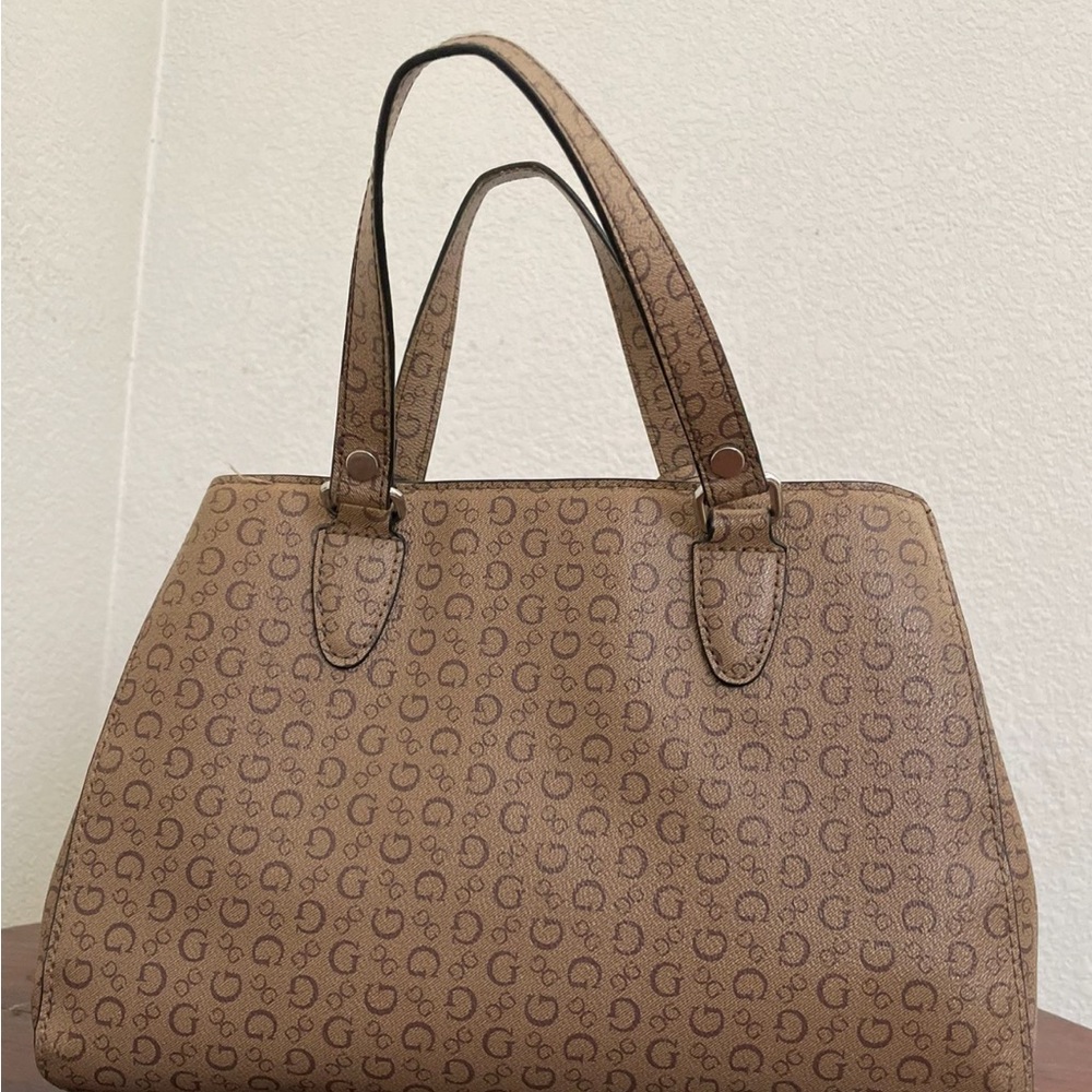 Brown Print Guess Purse - image 2